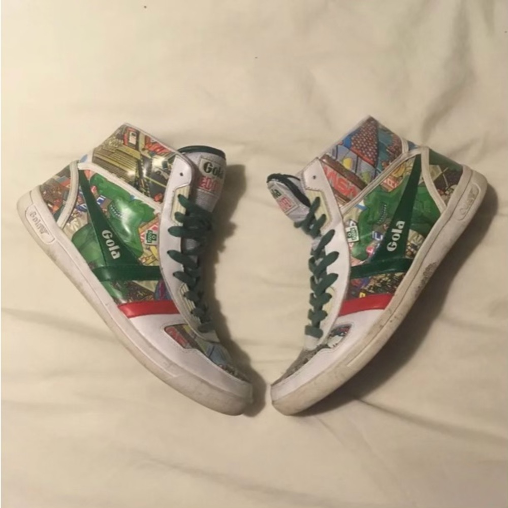 RARE Gola x eBoy Limited Edition Godzilla Hi-Top Sneakers US 10